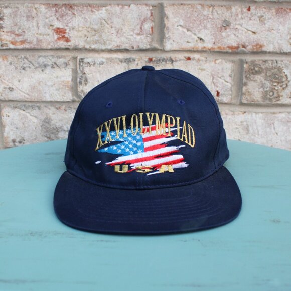 Retro 1996 XXVI Olympiad USA Hanes Snapback - Picture 1 of 9